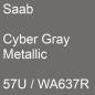 Preview: Saab, Cyber Gray Metallic, 57U / WA637R.